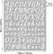 760 Pieces 10 Sheets White Letters Stickers,1 Inch Self Adhesive Alphabet Number Stickers,Vinyl Letter Stickers Decals for Scrapbooking,Mailbox,Notebook,Classroom Decor, Door, Business,Address (White)